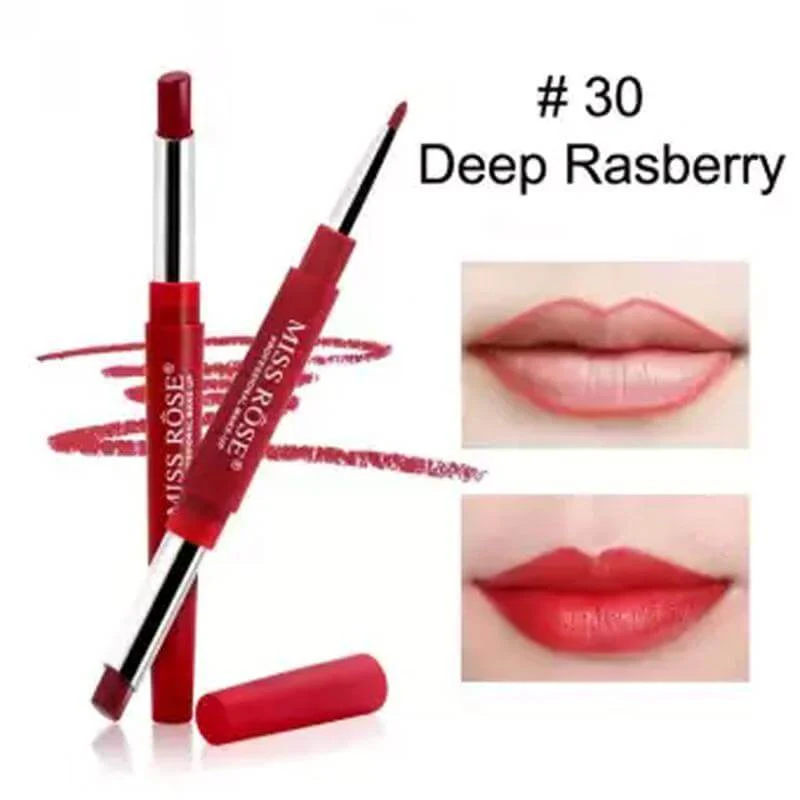 Miss Rose 2 In 1 Lipstick Red Collection - Deep Raspberry - Image 5