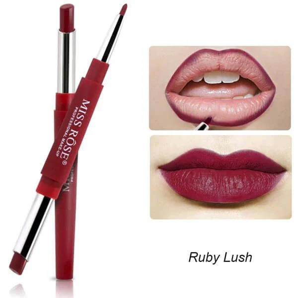 Miss Rose 2 In 1 Lipstick Red Collection - Deep Raspberry - Image 8