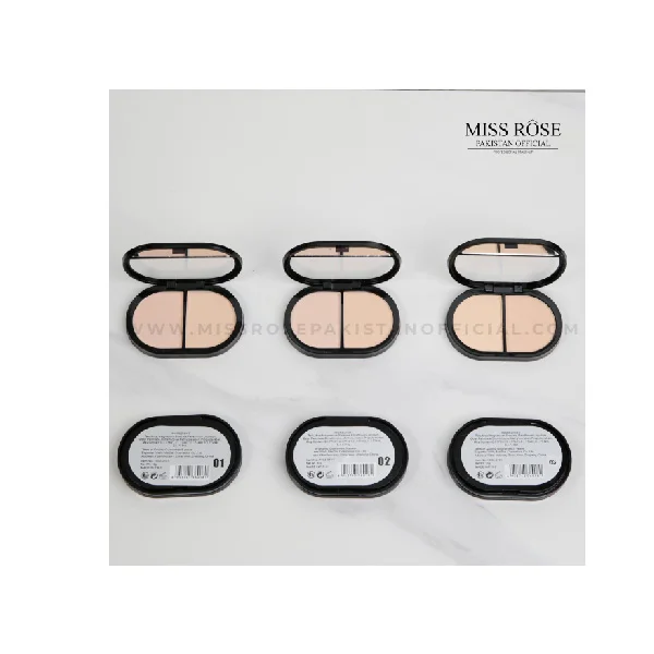 Miss Rose 2 in 1 Oval Compact Powder - Image 2