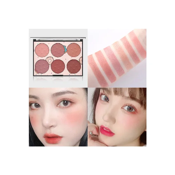 Miss Rose 6 Color Blush Palette - Image 4