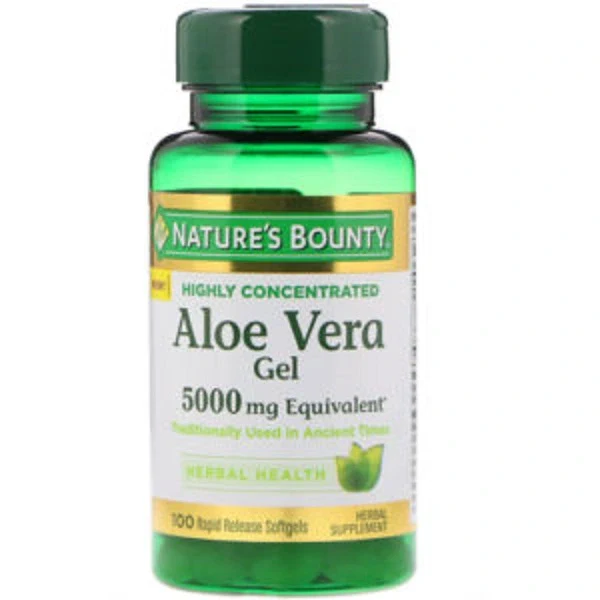 Nature’s Bounty Aloe Vera Gel 5,000mg (100 Rapid Release Softgels)