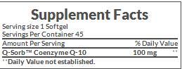 Nature's Bounty Co Q-10 100mg 45 Rapid Release Softgels - Image 2