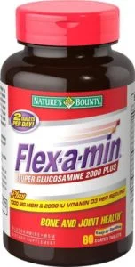 Nature’s Bounty Flex-a-Min Super Glucosamine 2000 Plus (60 Softgels)