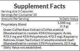 Nature’s Bounty Green Coffee Bean with Raspberry Ketones & Green Tea 60 Capsules - Image 2