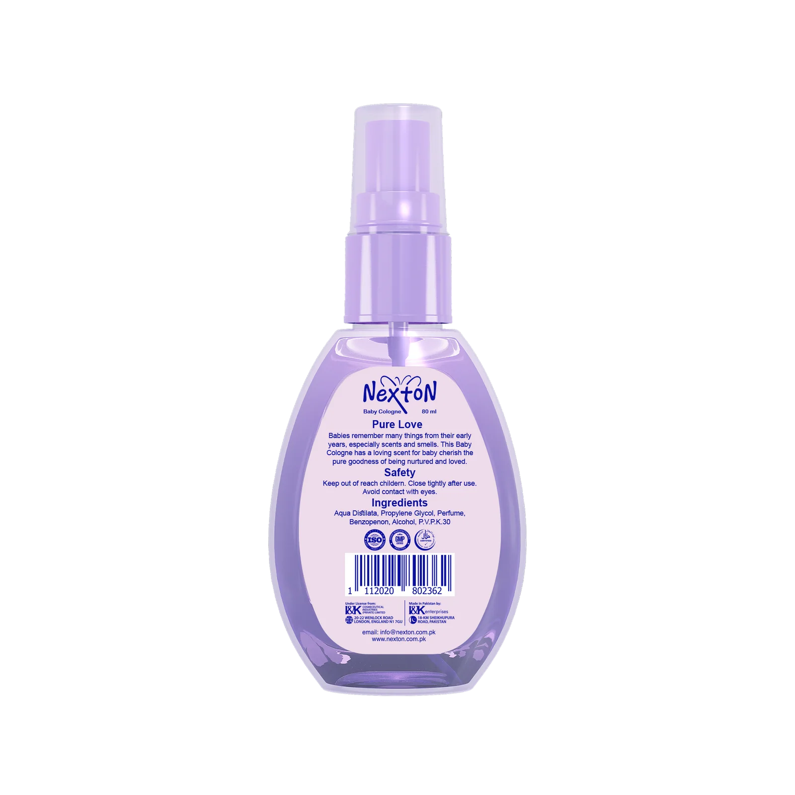 Nexton Baby Cologne Pure Love 80 ML - Image 2