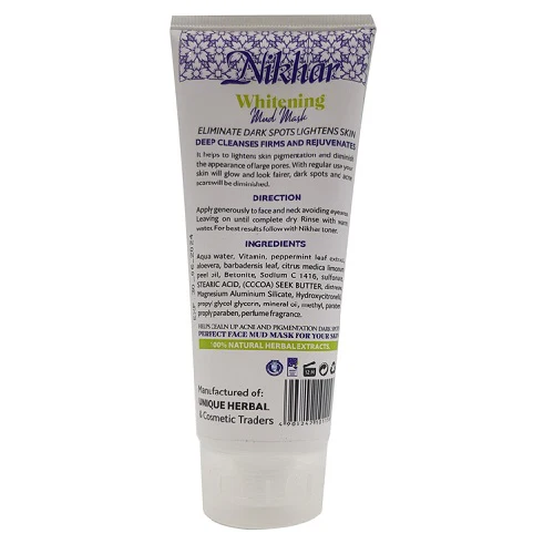 Nikhar Herbal Whitening Formula Whitening Mud Mask 200g - Image 2