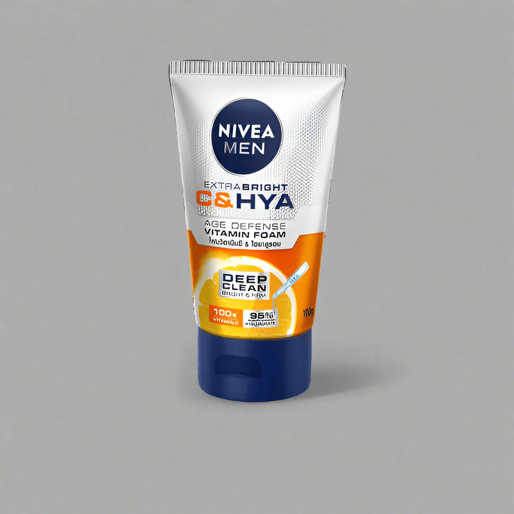 Nivea Men Extra Bright Vitamin C & HYD Face Scrub 100ml - Image 2