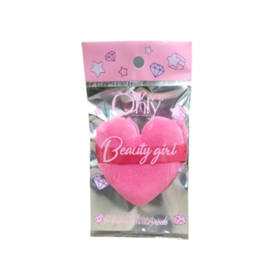Only Heart Shape Makeup Puff - Image 3