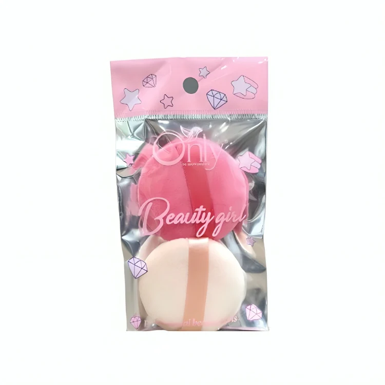 Only Round Makeup Powder Puff (04) - Set of 2
