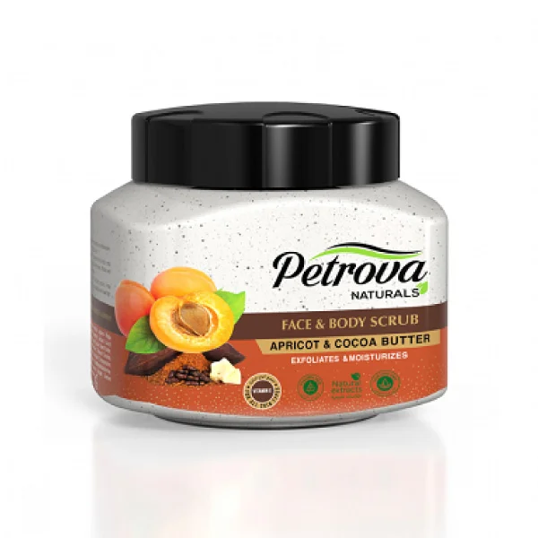 Petrova Natural Apricot & Cocoa Butter Body Scrub