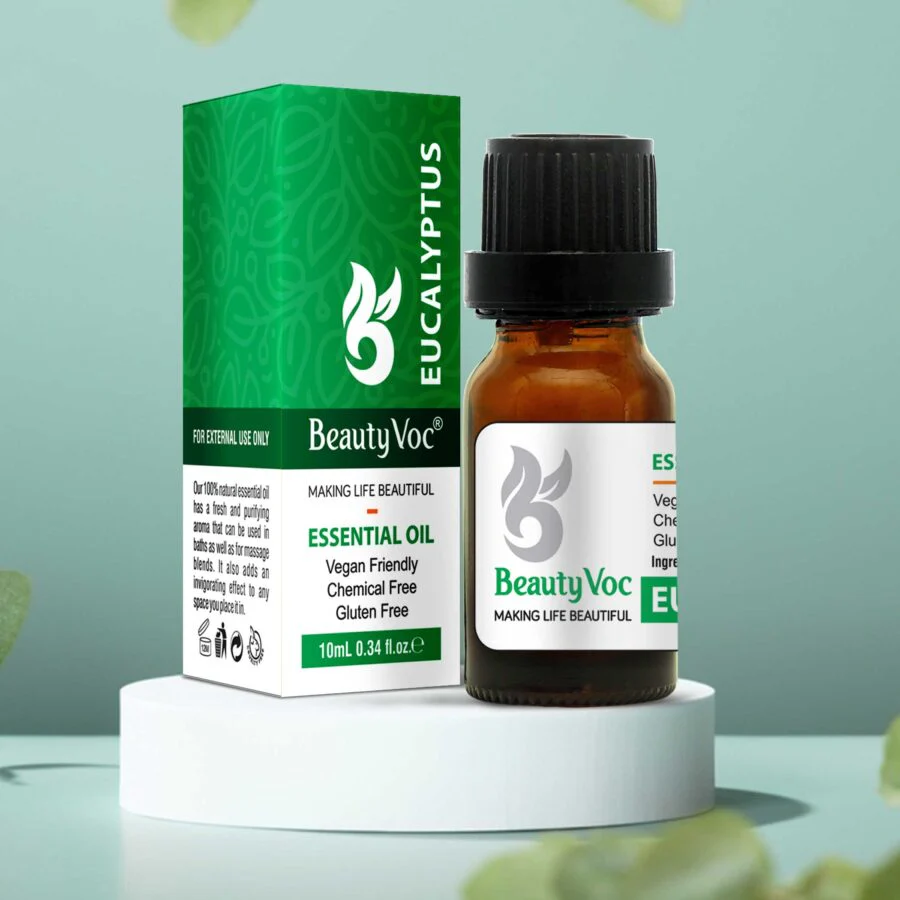 BeautyVoc Pure Eucalyptus Oil 10 ml | Undiluted Essential Oil for Hair, Skin & Aromatherapy - Image 3