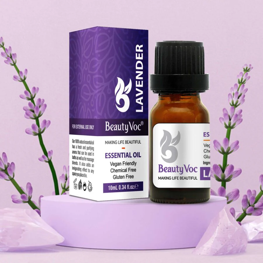 BeautyVoc Pure Lavender Oil 10 ml | For Skin, Hair & Aromatherapy - Image 2