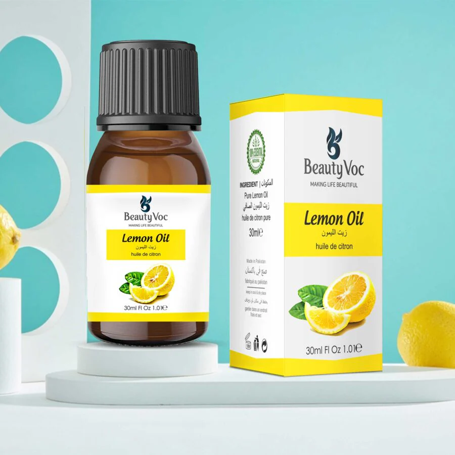 BeautyVoc Pure Lemon Oil 30 ml | For Bright Skin | Acne Fighting | Fade Dark spots - Image 3