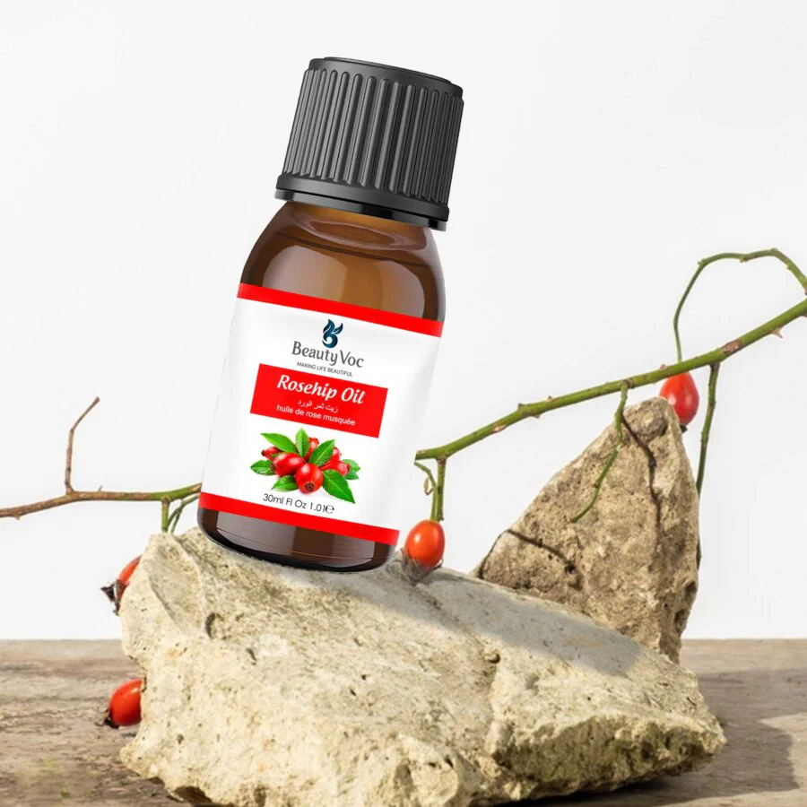 BeautyVoc Pure Rosehip Oil 30 ml - Undiluted 100% | For Skin & Hair | Skin Glow, Reduce Scars & Fine Lines, Repairs Damaged Hair Anti-Aging Benefits - Image 4