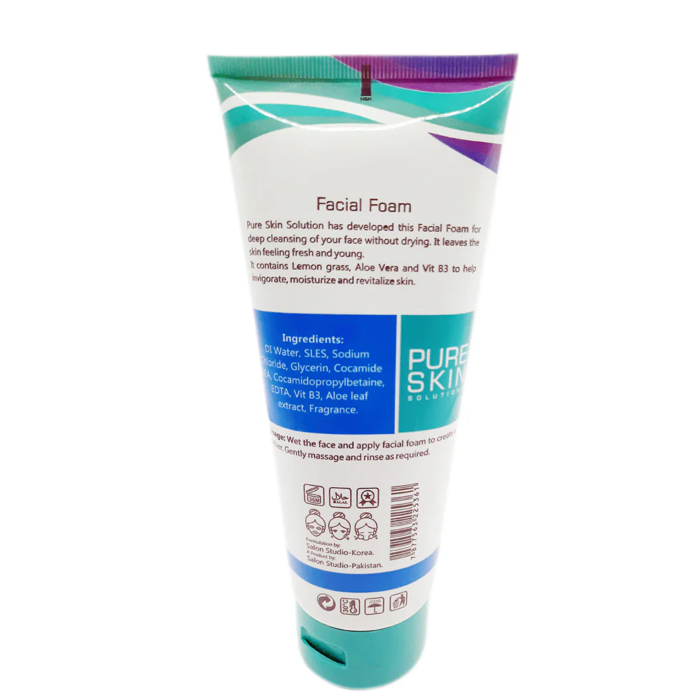 Pure Skin Solutions Whitening Facial Foam 200 ML - Image 2