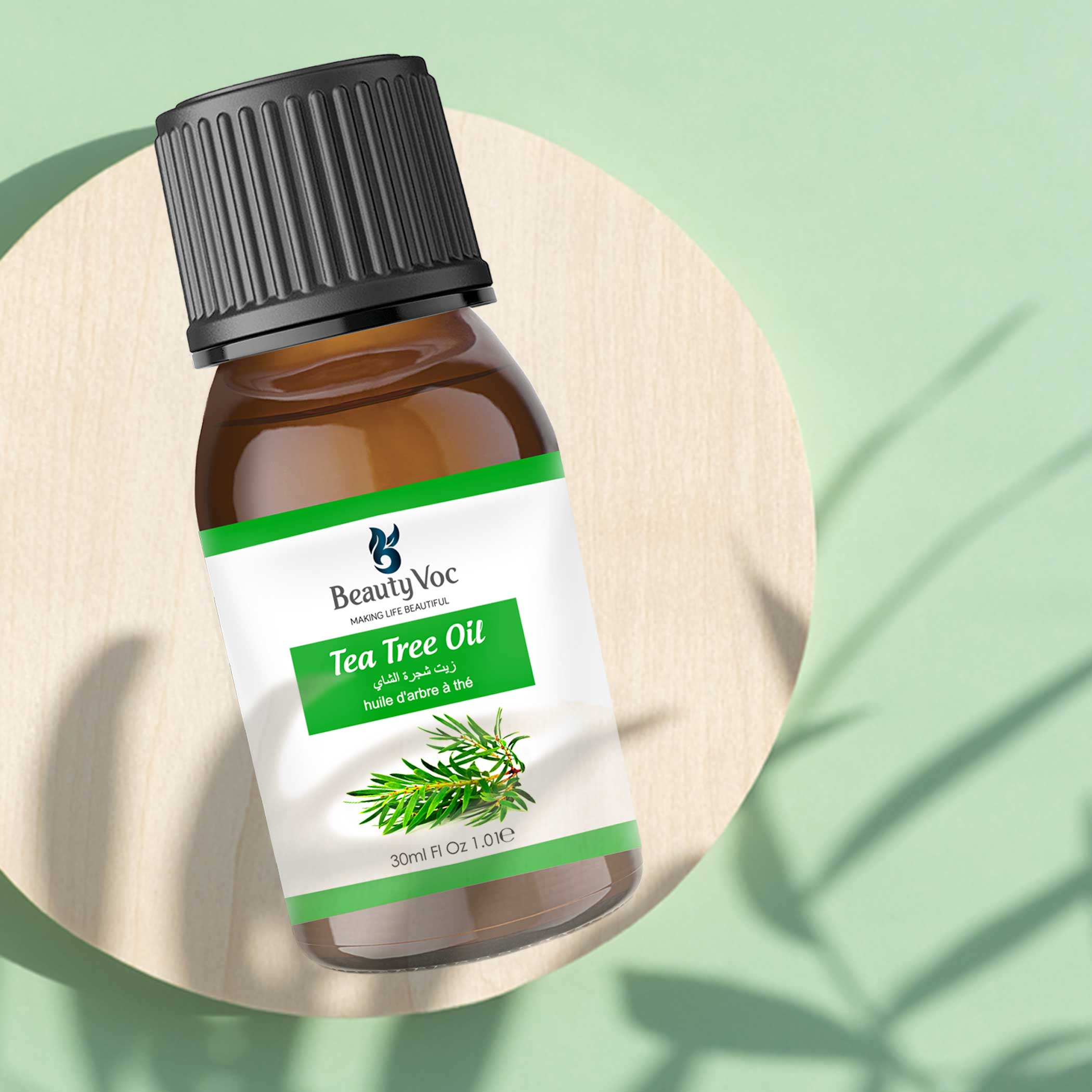 BeautyVoc Pure Tea Tree Oil 30 ml | Undiluted Essential Oil for Hair, Skin & Aromatherapy - Image 3
