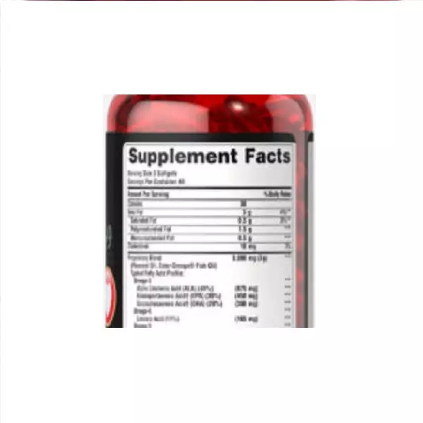 Puritan's Pride Maximum Strength Triple Omega 3-6-9 Supplement (60 Softgels) - Image 2