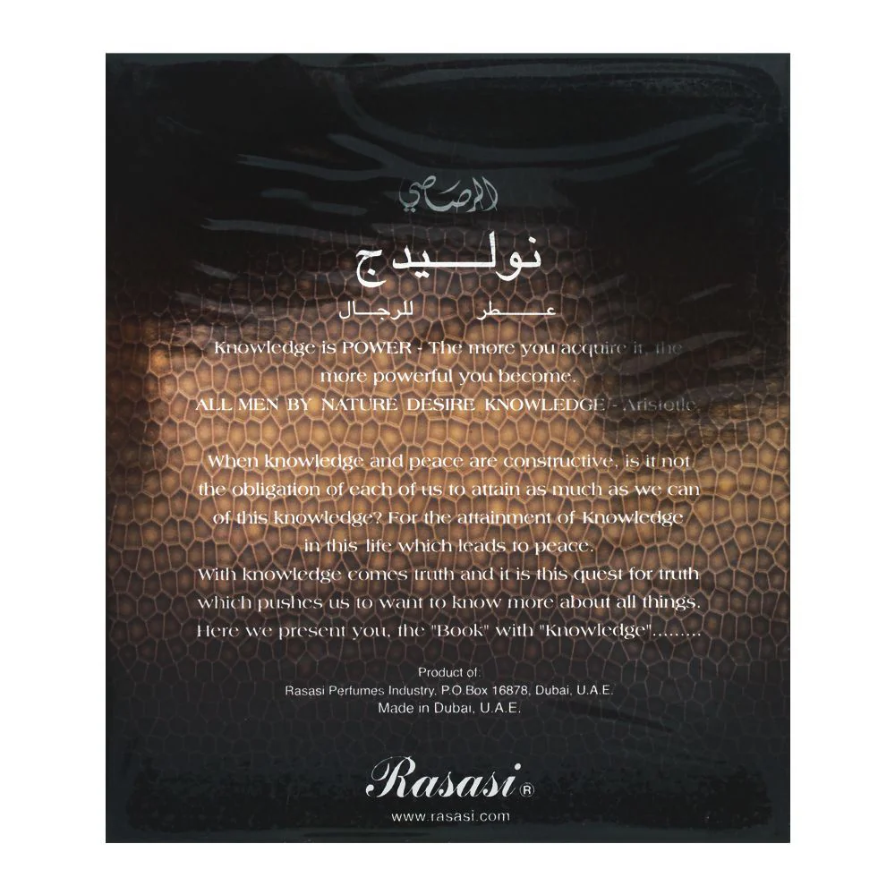 Rasasi Knowledge Perfum For Men 100 ML - Image 3