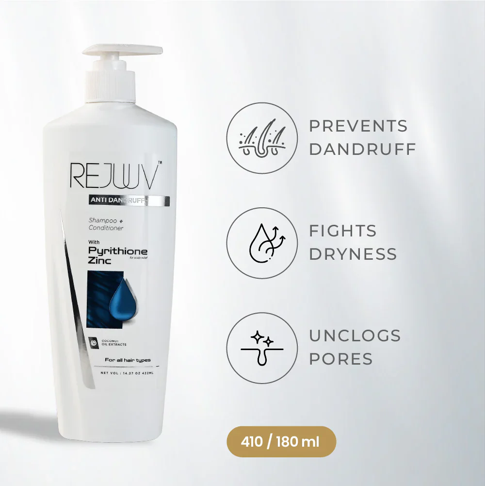 Rejuuv Anti Dandruff With Pyrithione Zinc Shampoo 422ml - Image 2