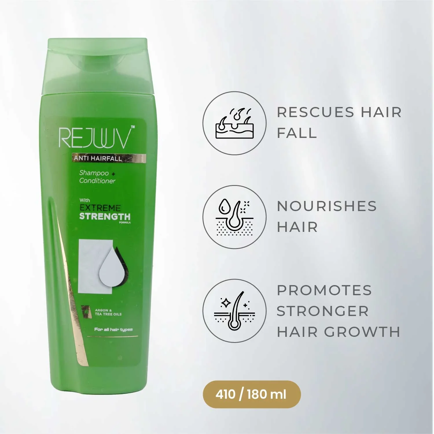 Rejuuv Anti Hairfall Extreme Strength  Shampoo 180ml - Image 2