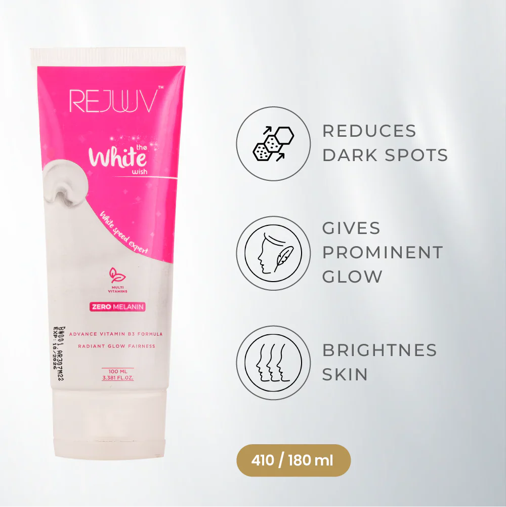 Rejuuv Skin Brightening White Wish Face Wash 100ml - Image 2