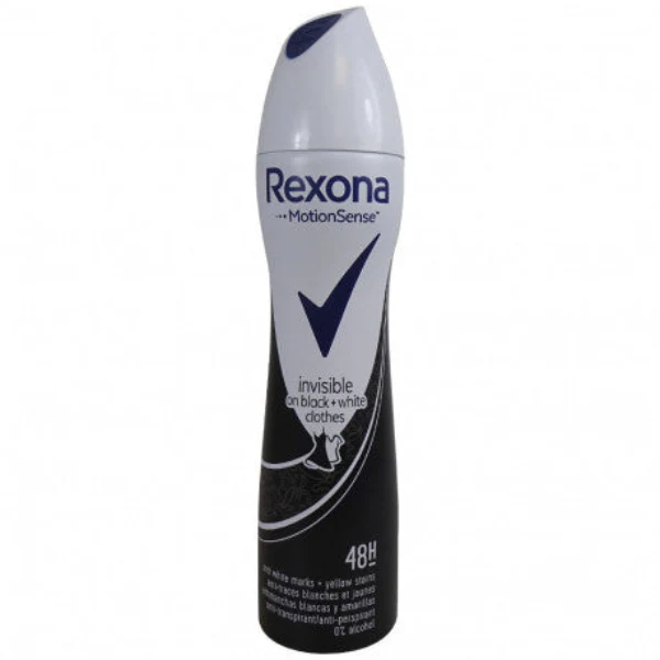 Rexona Deodorant Spray For Women Invisible On Black+White 200Ml