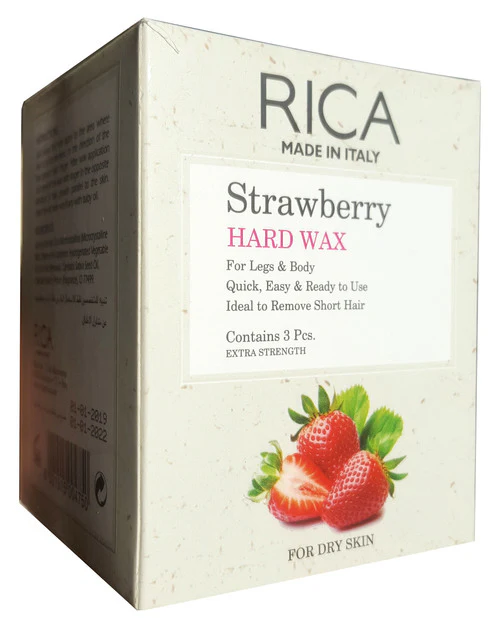Rica Strawberry Hard Wax 3 Pieces - Image 2