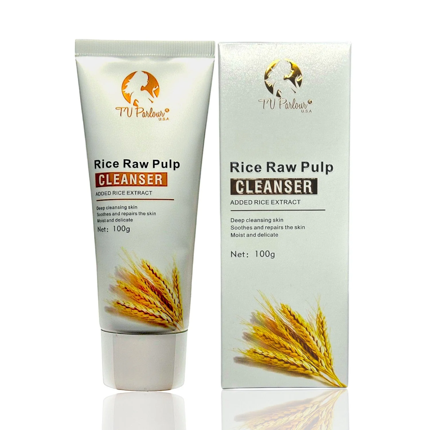 Tv Parlour Rice Raw Pulp Cleanser - 100g - Image 2
