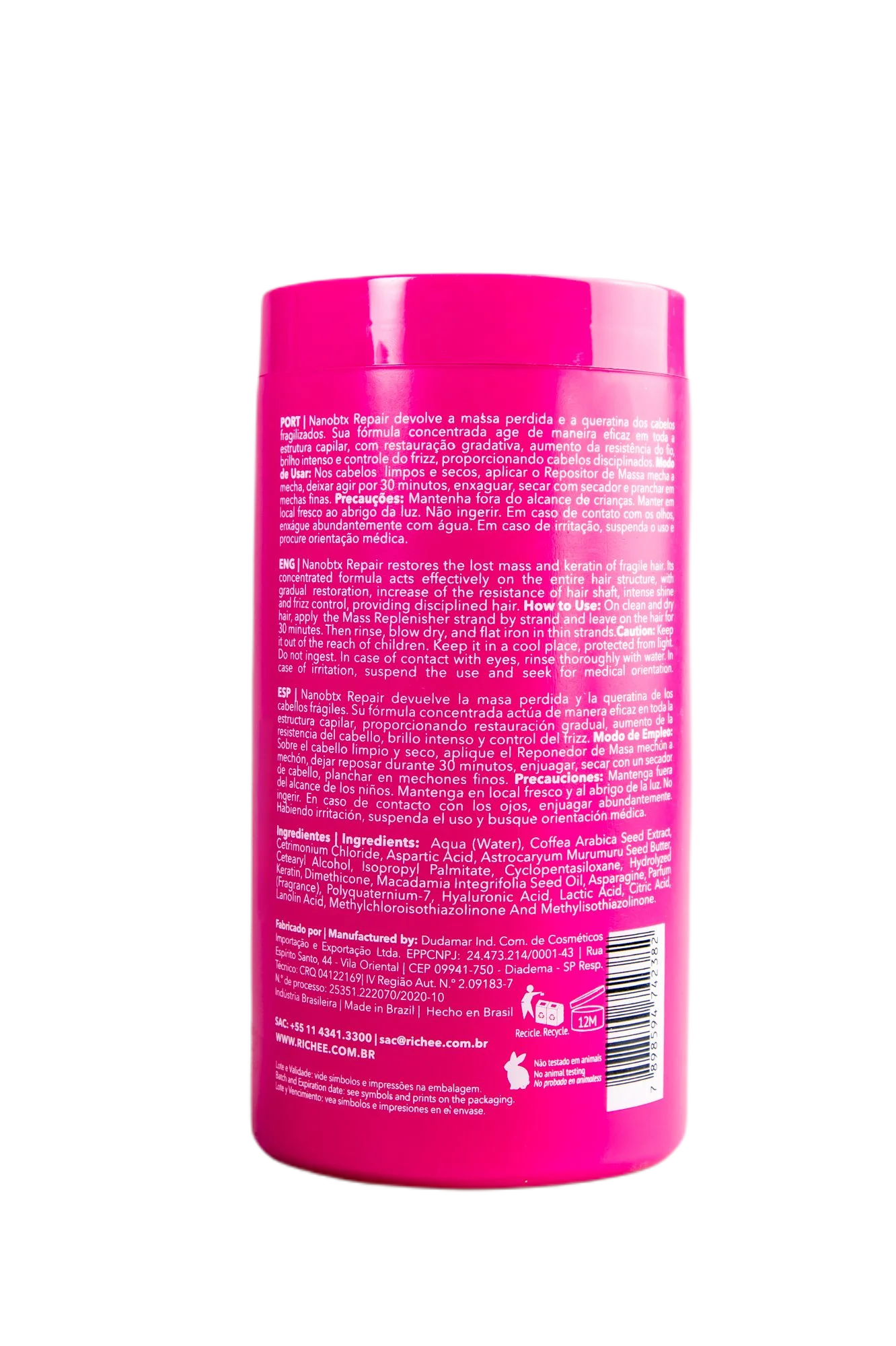 Richée Nanobtx Repair Deep Hair Mask 1Kg / 35.27 fl oz - Image 4