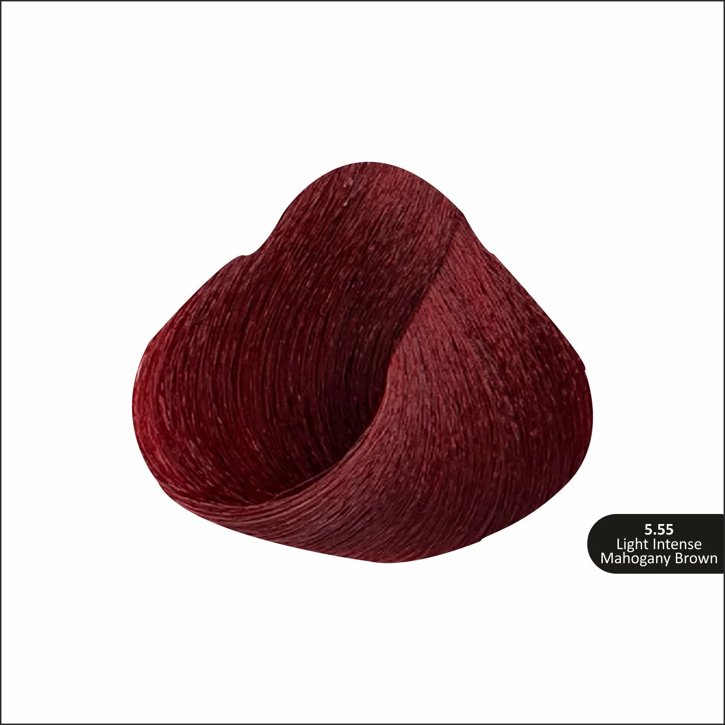 Rivaj Hair Color Cream 60ml (5.55 - Light Intense Mahogany Brown) - Image 2