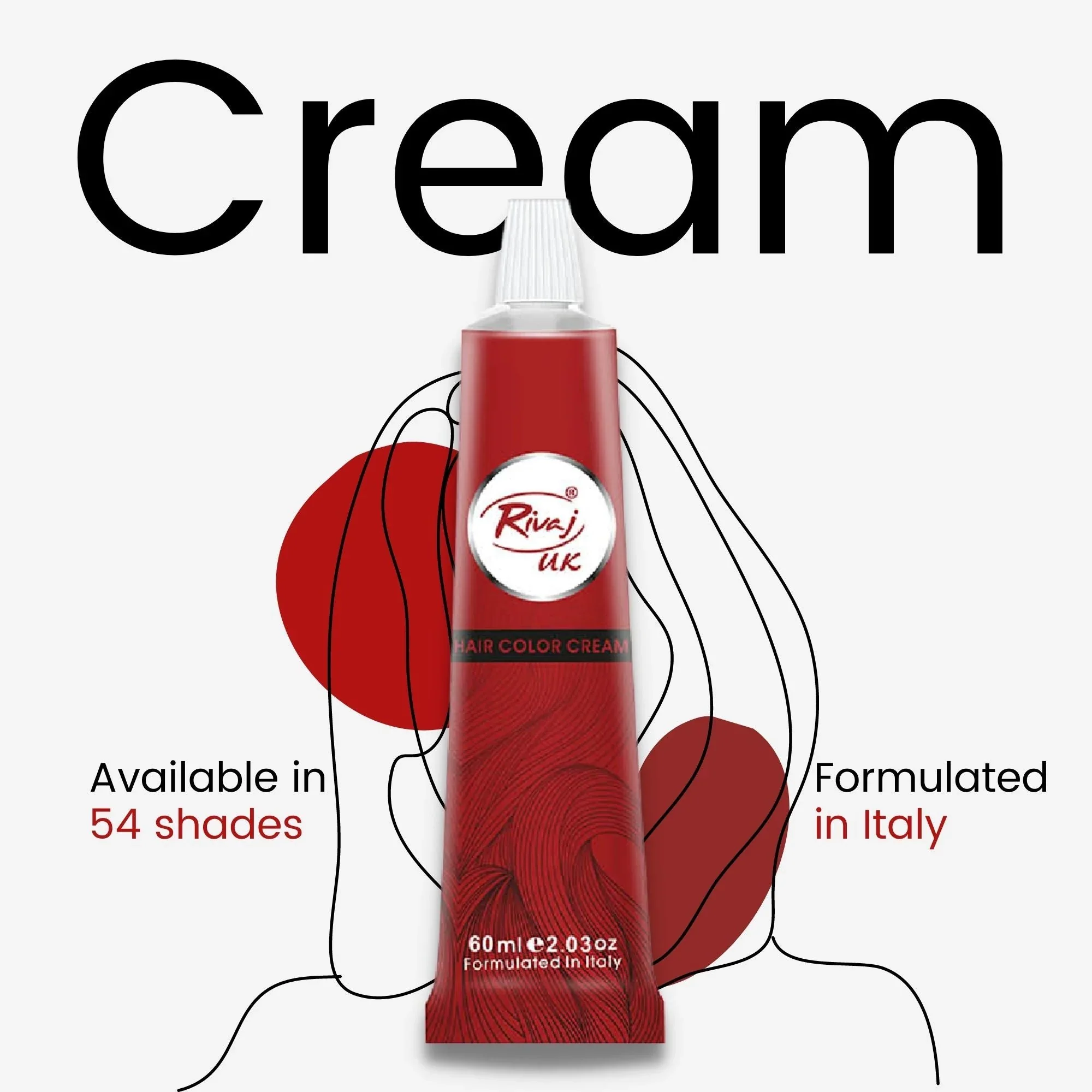 Rivaj Hair Color Cream 60ml (Black) - Image 4