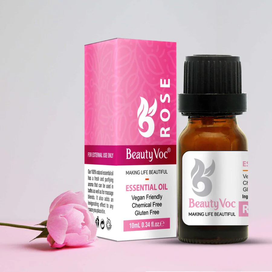 BeautyVoc Rose Oil 10 ml - Undiluted | For Skin, Hair & Aromatherapy - Image 2