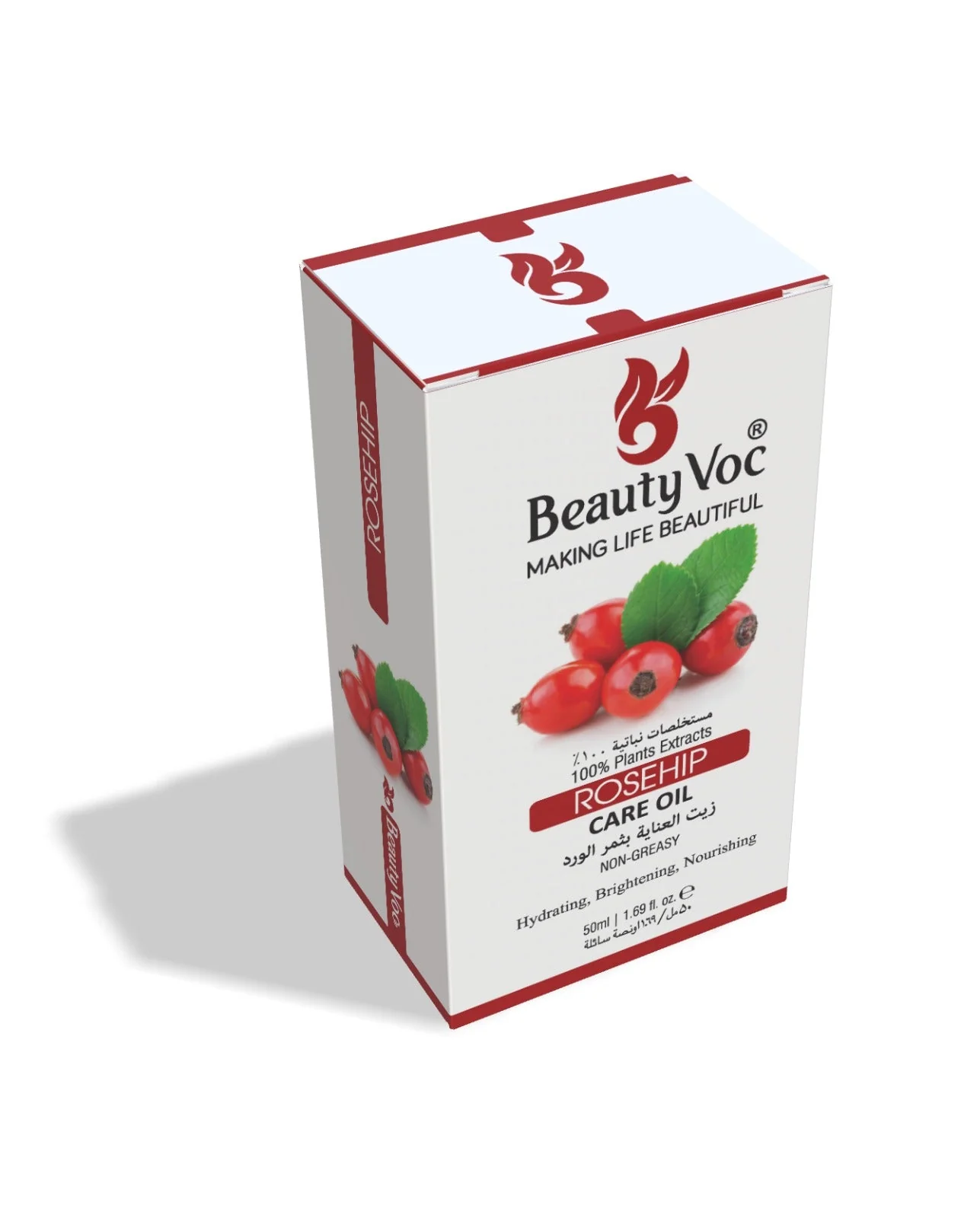 BeautyVoc Rosehip Treatment Oil 50 ml | Non Greasy | 100% Pure & Natural – Anti Aging, Anti-Acne, Scar Treatment, Skin brightening - Image 2