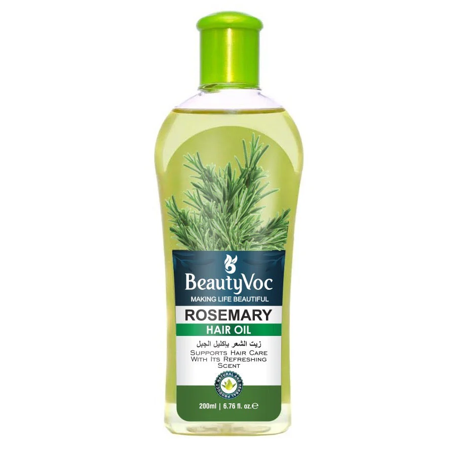 BeautyVoc Rosemary Hair Oil 200 ml | For Hair Growth, Anti Hair Fall & Anti Dandruff