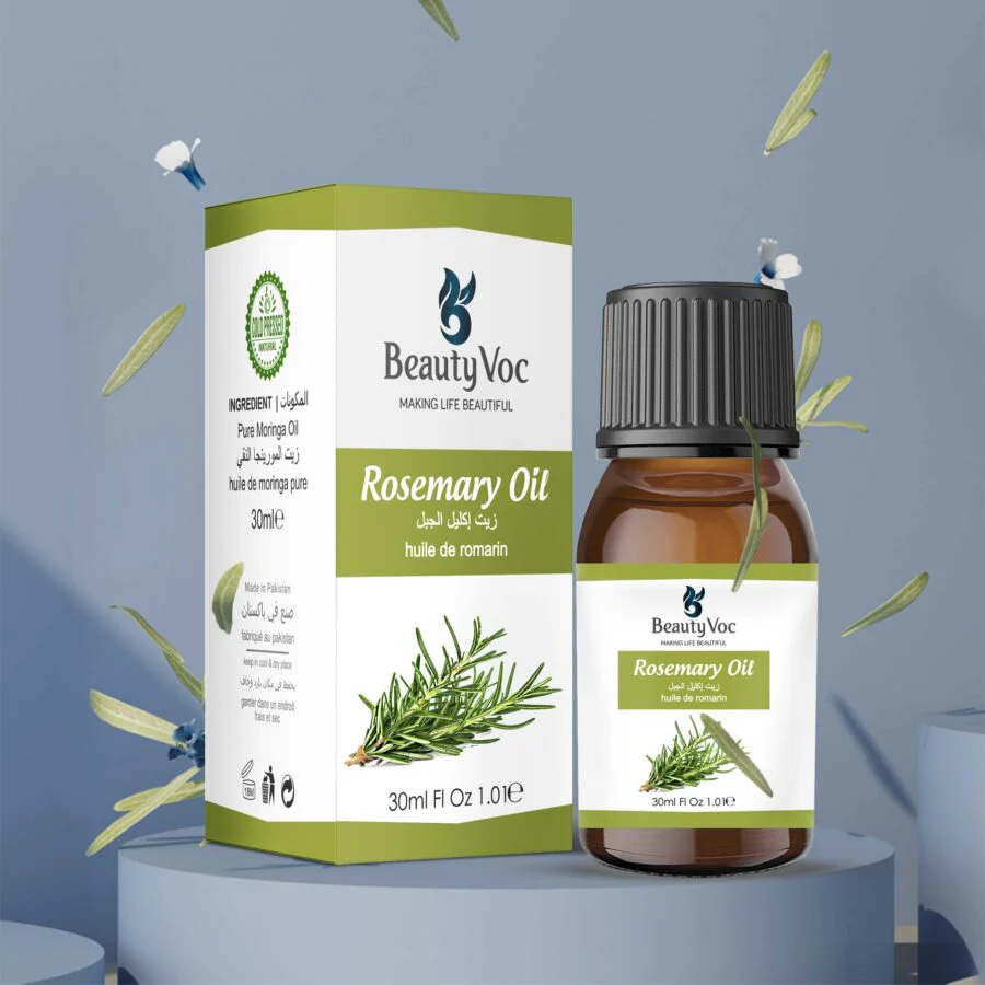 BeautyVoc Rosemary Oil 30 ml - 100% Natural & Pure Undiluted - Best for Hair & Skin - Image 2