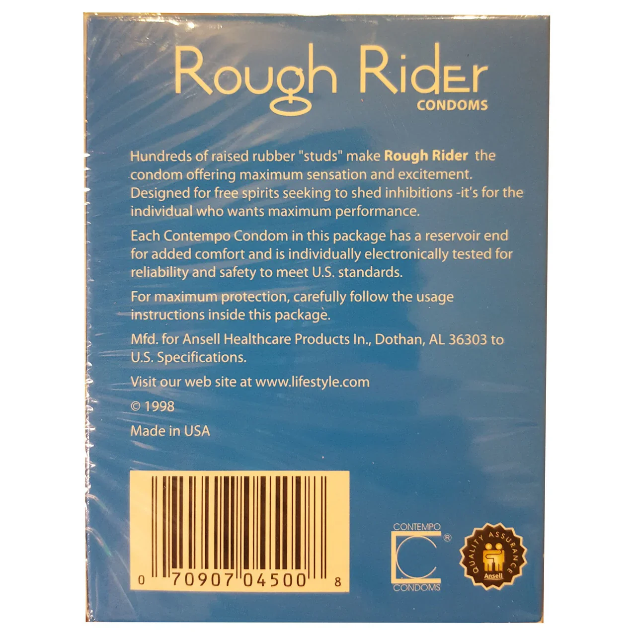 Rough Rider Condom Blue 12 Pieces - Image 2