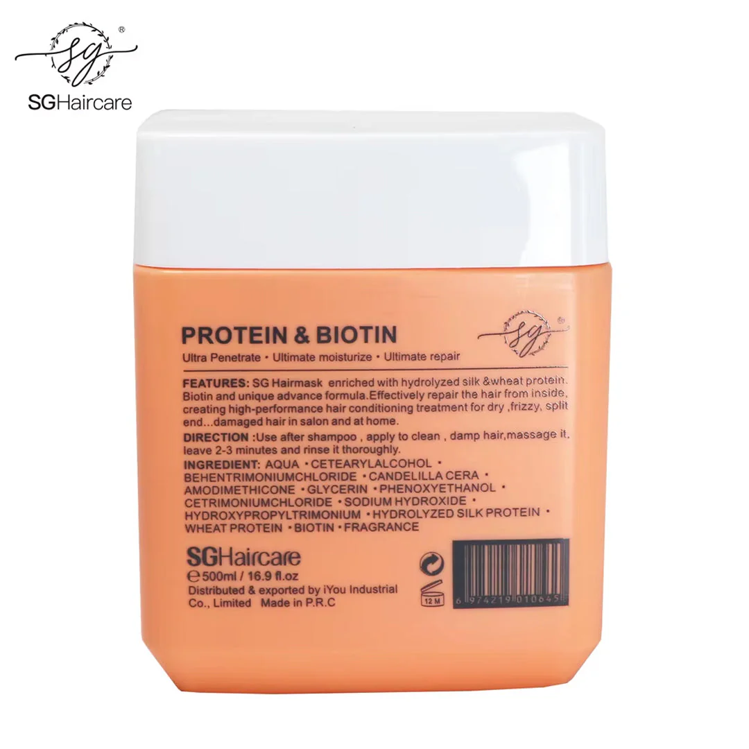 SG Hair Care Protein & Biotin Volume Moisture Hair Mask - Image 3
