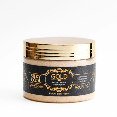 Silky Cool Gold Facial Scrub 350 ML - Image 2