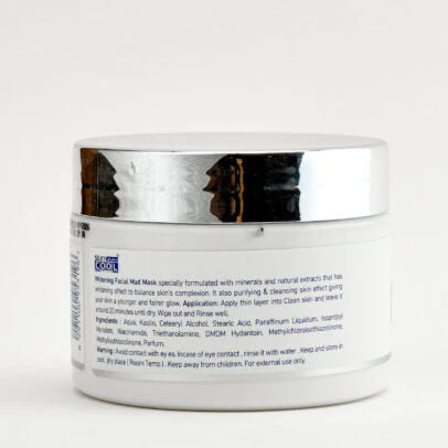 Silky Cool Whitening Facial Mud Mask (With Mint) 350 ML - Image 2