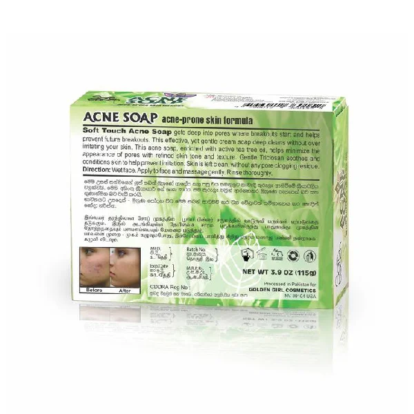 Soft Touch Acne Soap with Active Tea Tree Oil - Image 2