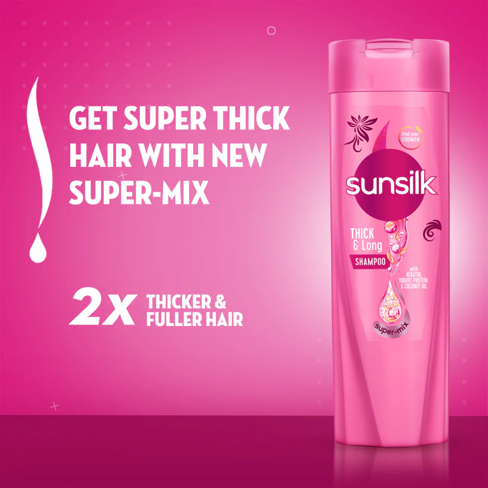SUNSILK SHAMPOO THICK&LONG 360ML - Image 3