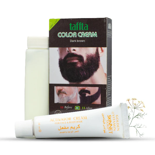 Yardlie Taffta Fast Beard & Mustache Color Cream For Face & Body Hairs 30ml.