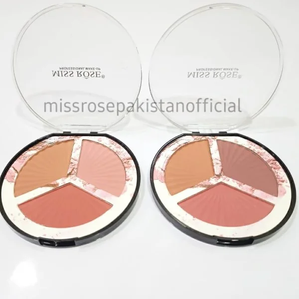 Miss Rose Trio Blush Palette 3 in 1