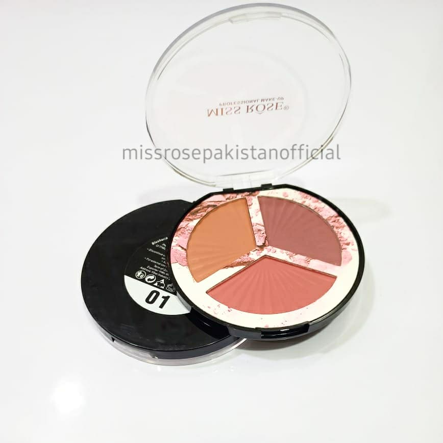 Miss Rose Trio Blush Palette 3 in 1 - Image 2