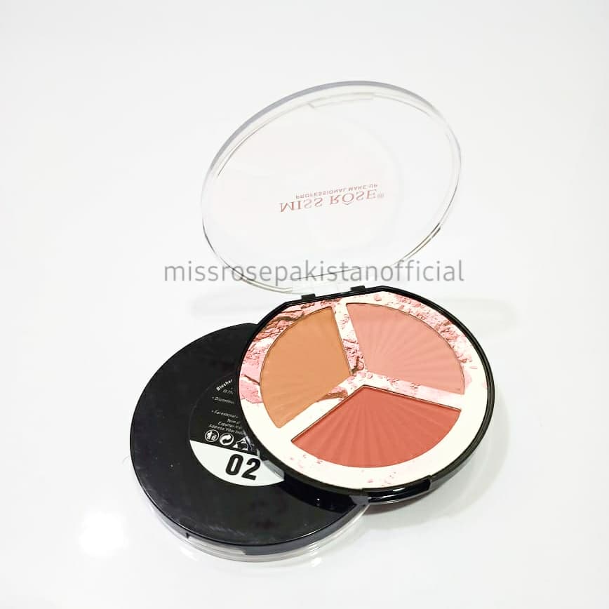 Miss Rose Trio Blush Palette 3 in 1 - Image 3