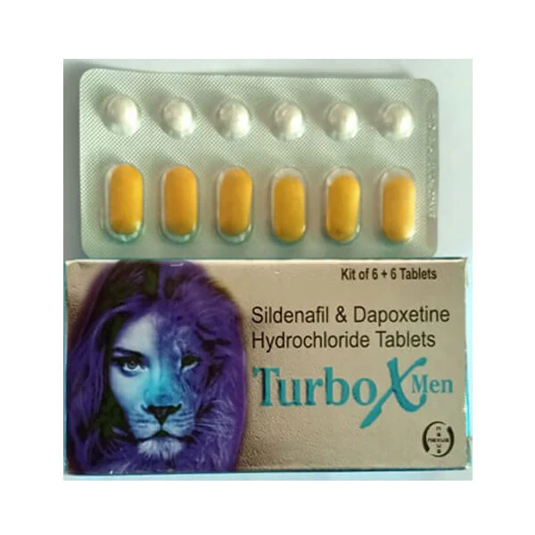 TurboX Men Dapoxetine &amp; Sildenafil Tablets