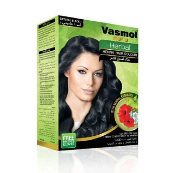 Vasmol Gold Herbal Black Henna 5 sachet each box