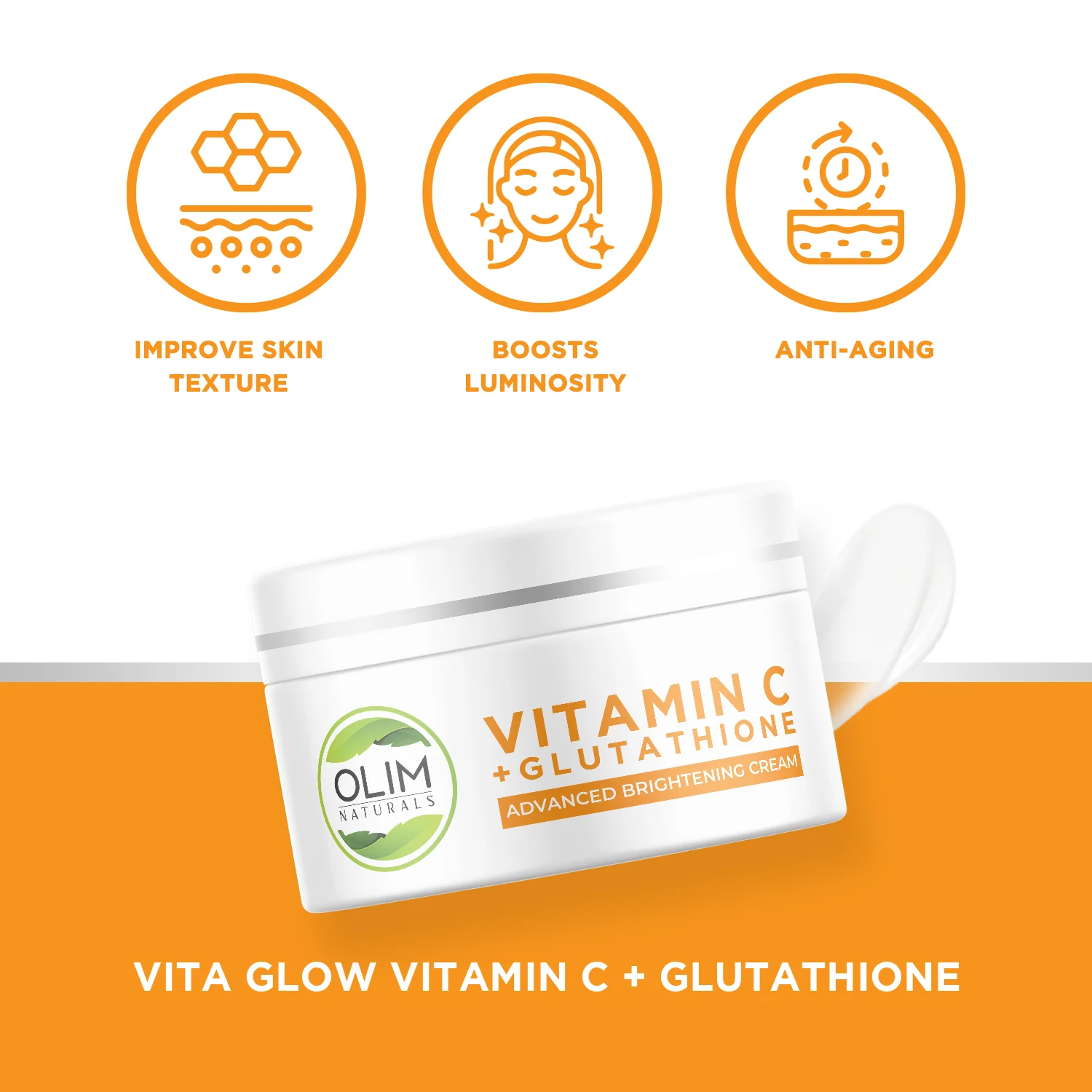 Vitamin C + Glutathione Brightening Cream - Image 3