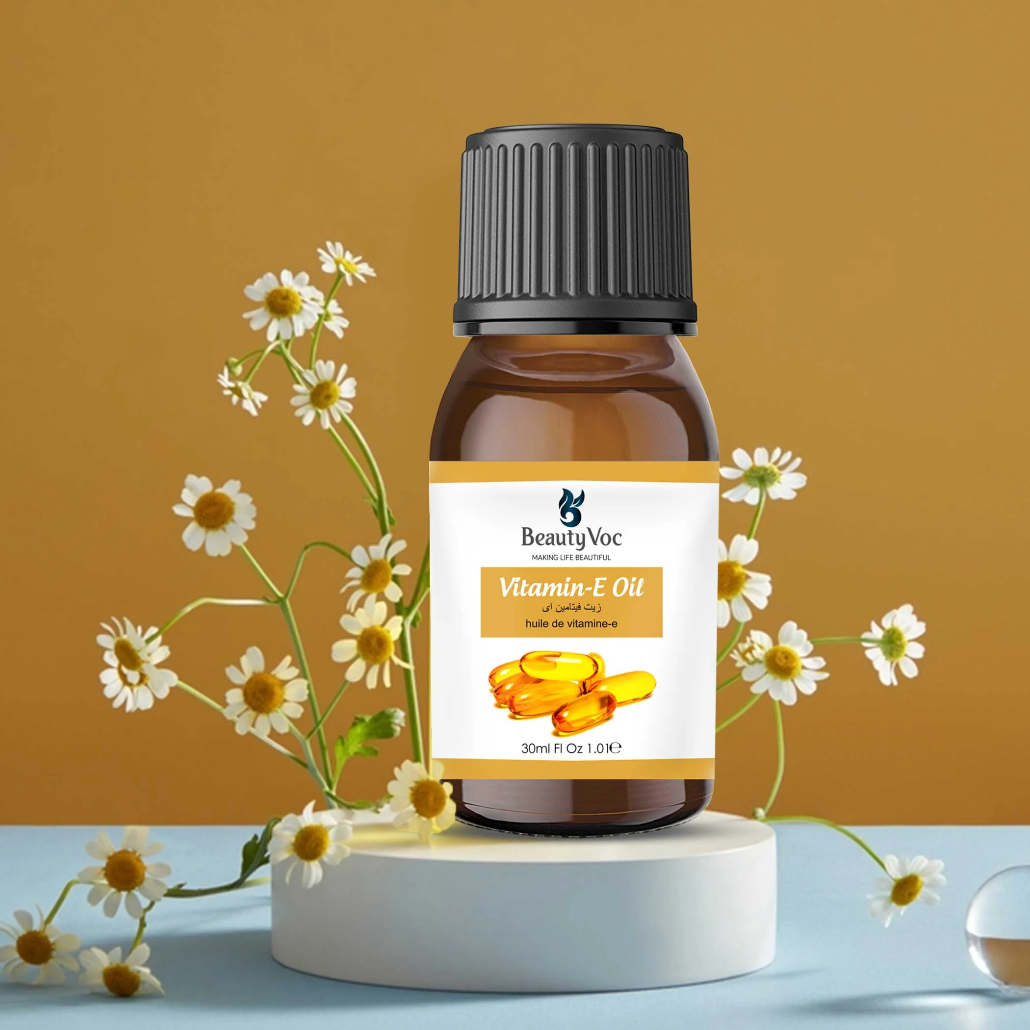 BeautyVoc Vitamin E Oil 30 ml – 100% Pure & Natural | For Skin & Hair Care - Image 2