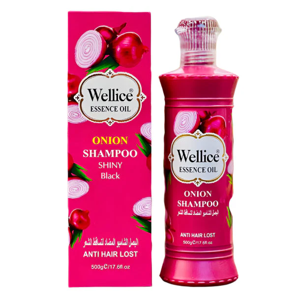 Wellice Essence Oil Onion Shampoo Anti Hair Loss 500g